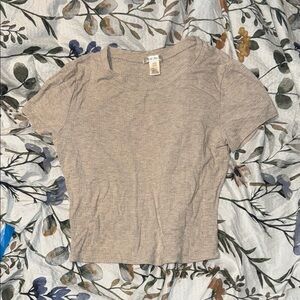 Zara Light Gray Short Sleeve Tee